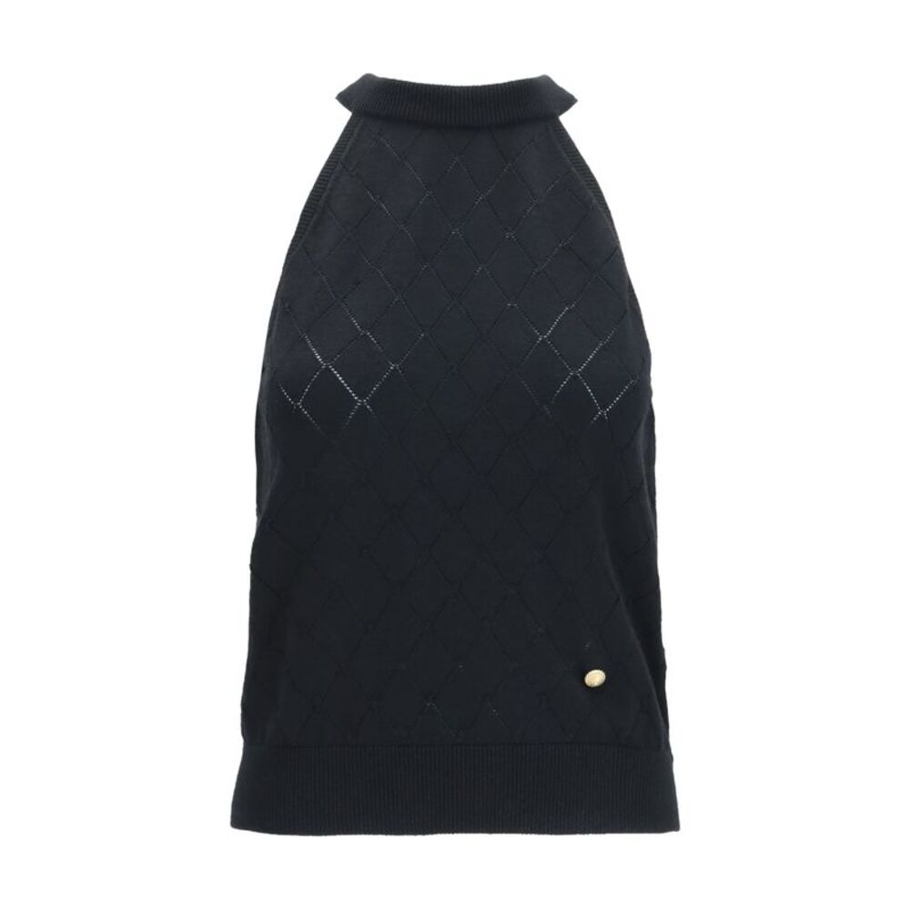 Balmain Women Sleeveless Wool Crewneck Top